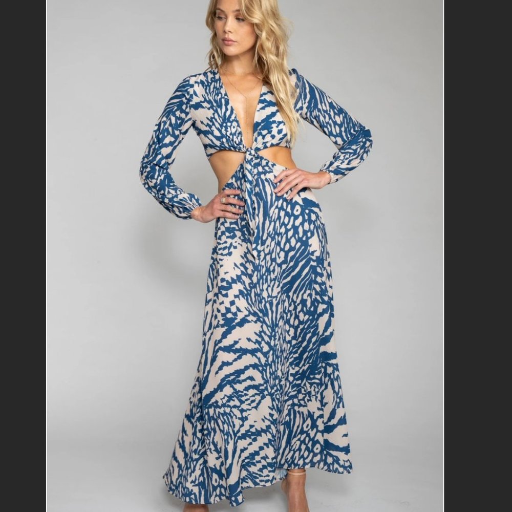 Resa Noelle Maxi dress revolve brand backless